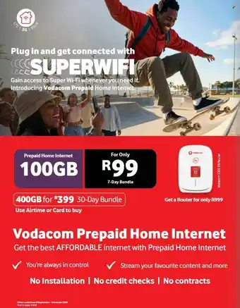 Vodacom Vodacom Prepaid Home Internet offer