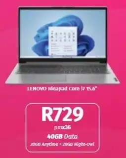 Vodacom LENOVO Ideapad Core i7 15.6" offer