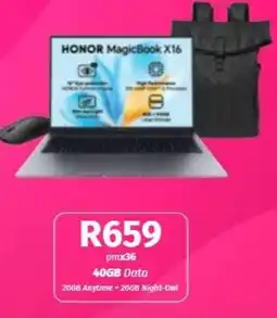Vodacom HONOR MagicBook X16 offer