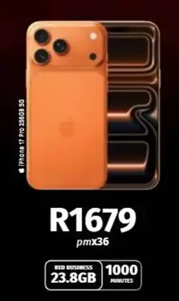 Vodacom iPhone 17 Pro 256GB 5G offer