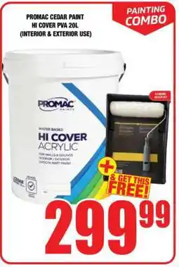 Boxer PROMAC CEDAR PAINT HI COVER PVA 20L offer