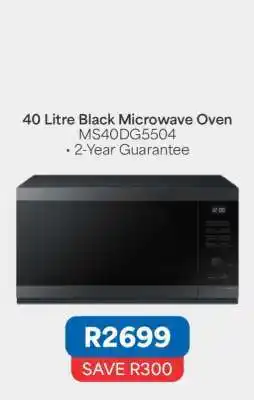OK Furniture 40 Litre Black Microwave Oven offer
