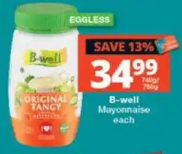 Checkers B-well Mayonnaise offer