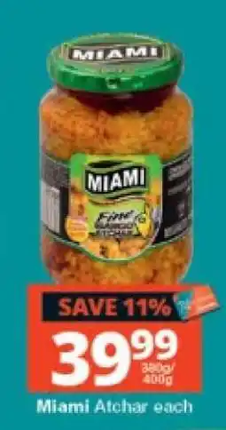 Checkers MIAMI ATCHAR offer