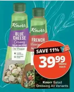 Checkers KNORR SALAD DRESSING all variants offer