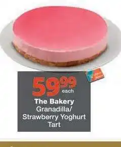 Checkers The Bakery Granadilla/Strawberry Yoghurt Tart offer