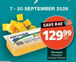 Checkers Parmalat Cheddar/Gouda Cheese offer