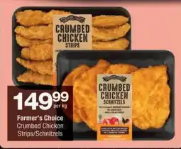 Checkers Farmer's Choice Crumbed Chicken Strips/Schnitzels offer