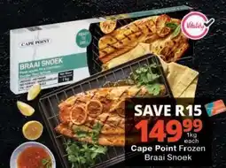 Checkers Cape Point Frozen Braai Snoek offer