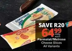 Checkers Parmalat / Melrose Cheese Slices offer
