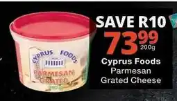 Checkers Cyprus Foods Parmesan Grated Cheese offer