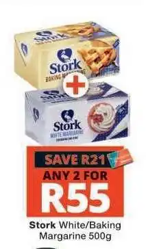 Checkers Stork White/Baking Margarine 500g offer