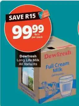 Checkers Dewfresh Long Life Milk offer
