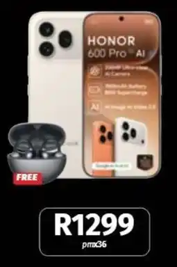 Vodacom HONOR 600 Pro AI offer