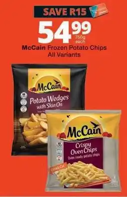 Checkers McCain Frozen Potato Chips offer