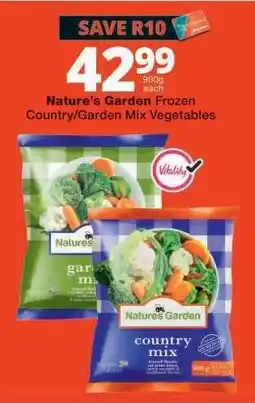 Checkers Nature's Garden Frozen Country/Garden Mix Vegetables offer