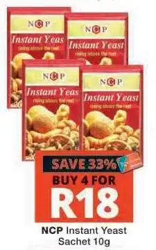 Checkers NCP Instant Yeast Sachet 10g offer