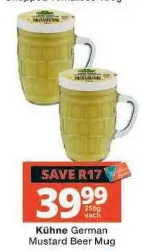 Checkers Kühne German Mustard Beer Mug offer