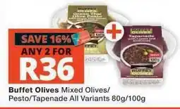 Checkers BUFFET Olives offer