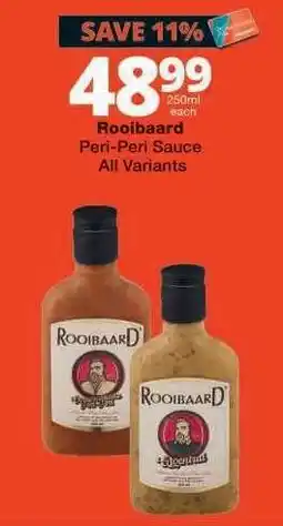 Checkers Rooibaard Peri-Peri Sauce offer