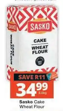 Checkers Sasko Cake Wheat Flour offer