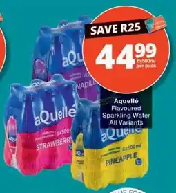 Checkers aQuellé Flavoured Sparkling Water offer