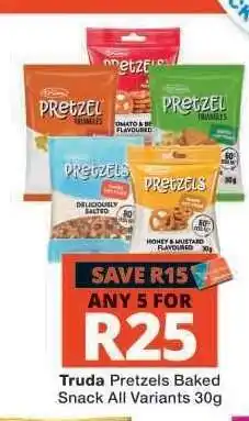 Checkers Truda Pretzels Baked Snack offer