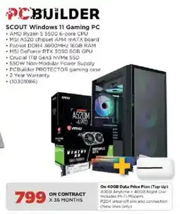 HiFi Corp SCOUT Windows 11 Gaming PC offer