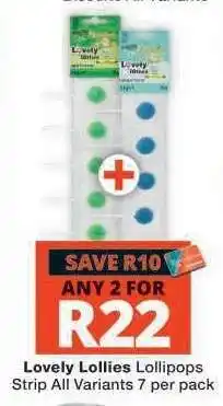 Checkers Lovely Lollies Lollipops offer