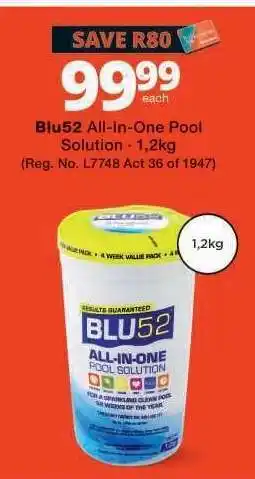 Checkers BLU52 All-in-One Pool Solution offer