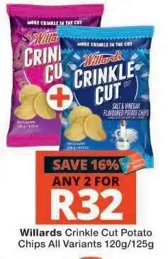 Checkers Willards Crinkle Cut Potato Chips offer