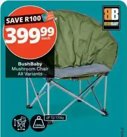 Checkers BushBaby Mushroom Chair offer