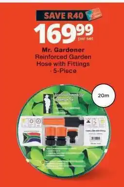 Checkers MR. GARDENER REINFORCED GARDEN HOSE WITH FITTINGS offer