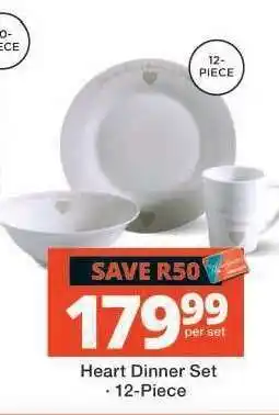 Checkers Heart Dinner Set offer