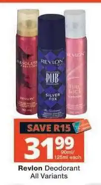Checkers Revlon Deodorant offer