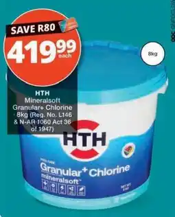 Checkers HTH Mineralsoft Granular+ Chlorine offer