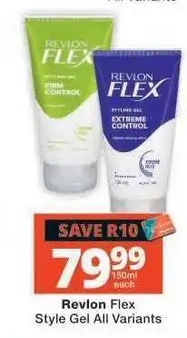 Checkers Revlon Flex Style Gel All Variants offer