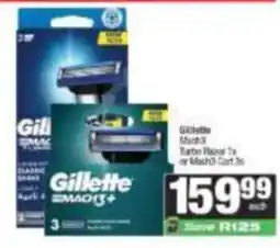 SuperSpar Gillette Mach3 Turbo Razor 1x or Mach3 Cart 3x offer