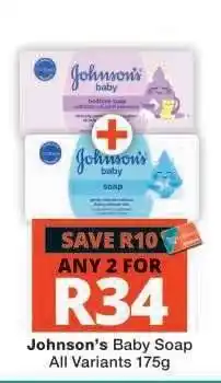 Checkers JOHNSON'S BABY SOAP offer