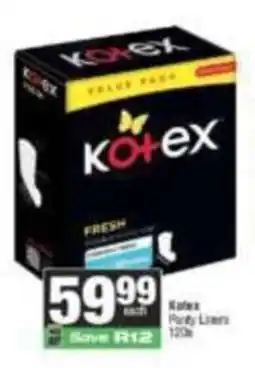 SuperSpar Kotex Panty Liners offer