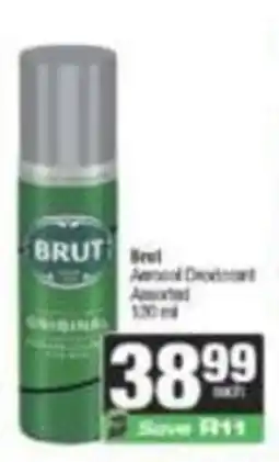 SuperSpar Brut Aerosol Deodorant Assorted offer