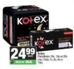 SuperSpar Kotex Partybream offer