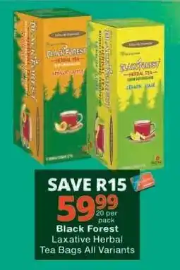 Checkers Black Forest Laxative Herbal Tea Bags offer