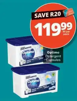 Checkers Optimo Detergent Capsules offer