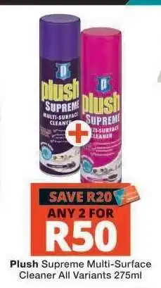 Checkers PLUSH SUPREME MULTI-SURFACE CLEANER offer