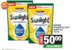SuperSpar Sunlight Dishwashing Liquid Refill Pouch offer