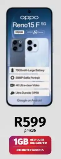 Vodacom OPPO Reno15 F 5G offer