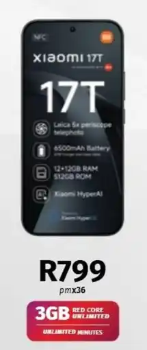 Vodacom Xiaomi 17T offer