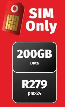 Vodacom SIM Only offer