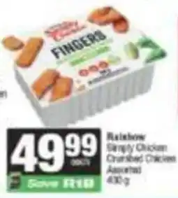 SuperSpar Rainbow Simply Chicken Crumbed Chicken Assorted offer